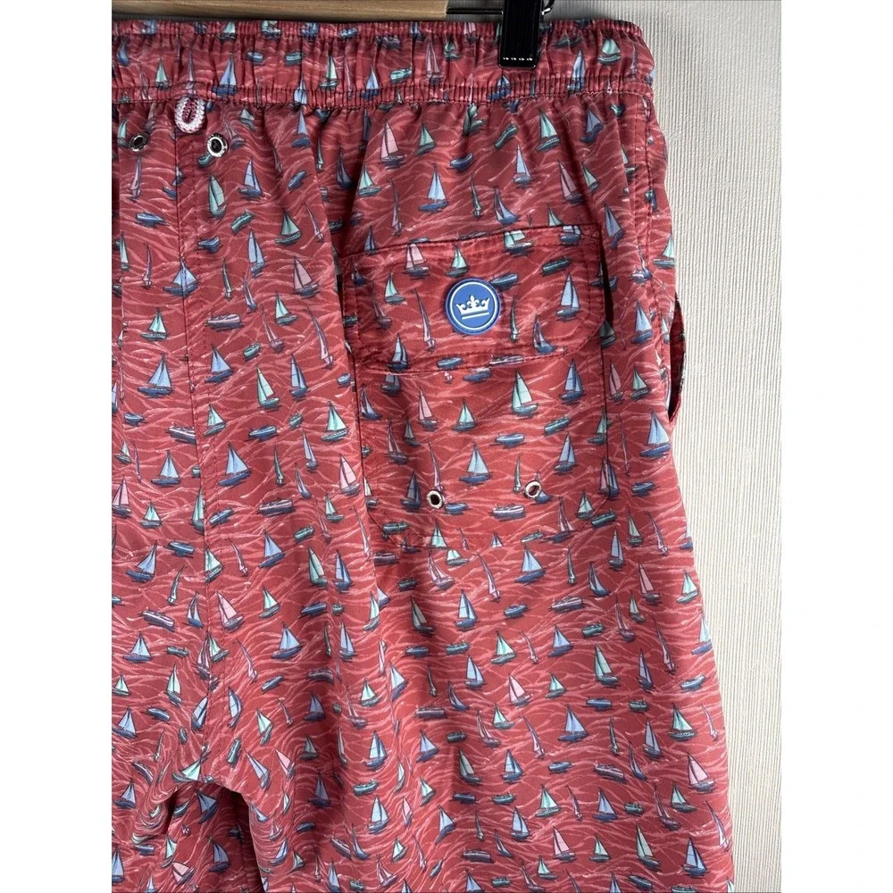 Peter Millar Swim Trunks Mens XL Seaside Collection Sailboat Beach Nautical